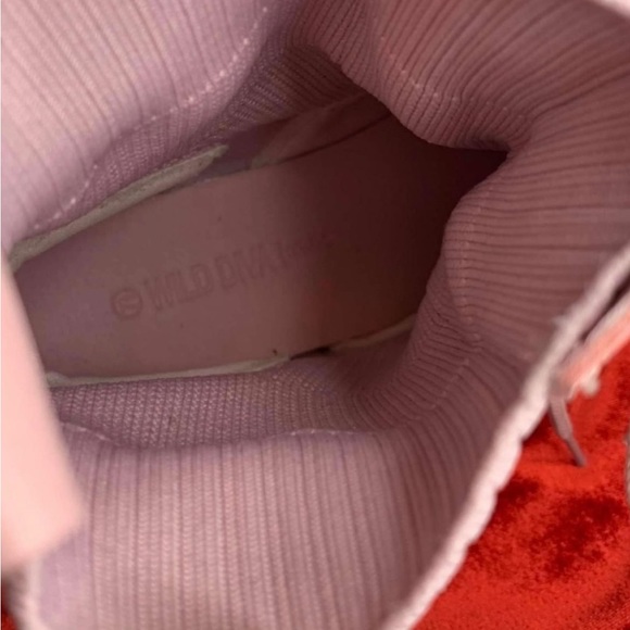 Pink Sock Knit Platform Booties - Picture 4 of 4